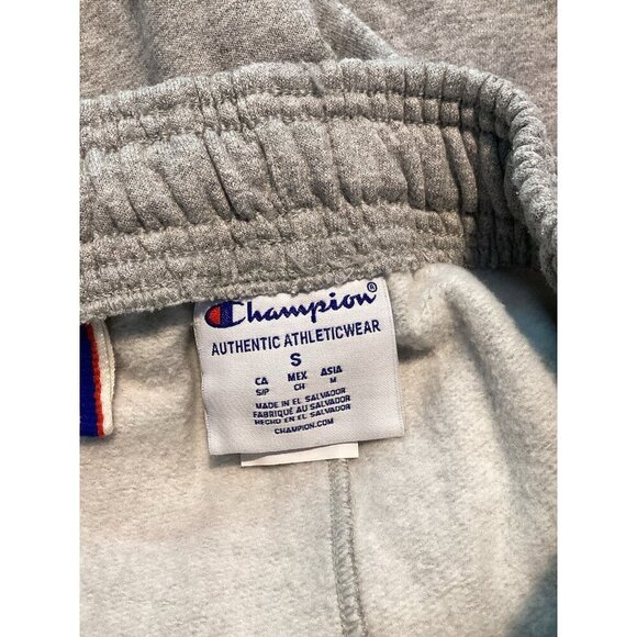 CHAMPION Jogger Sweatpants Camo Logo Grey Size Small Athletic - Picture 5 of 6